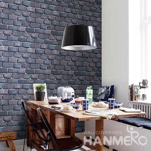 HANMERO Modern Gray Embossed Vinyl Wall Paper Murals 0.53*10M/roll Home Decor