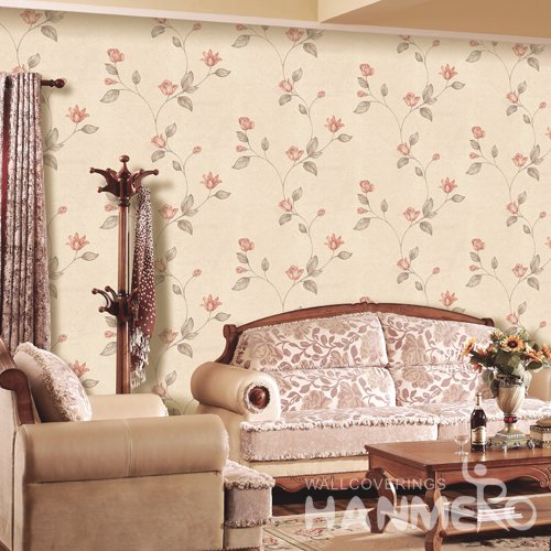 HANMERO Rural Orange Embossed Vinyl PVC Wallpaper 1.06*15.6M/Roll Home Decor