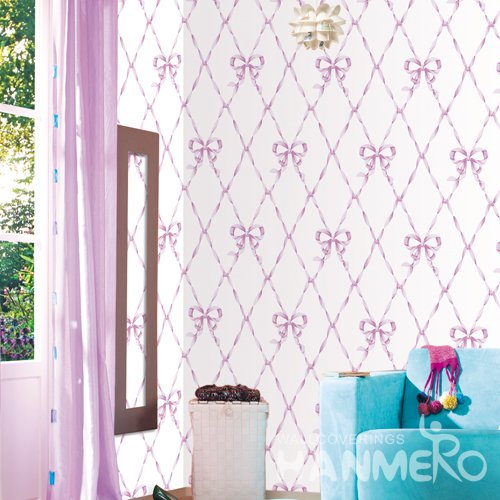 HANMERO Modern Purple Embossed Vinyl Wall Paper Murals 0.53*10M/roll Home Decor
