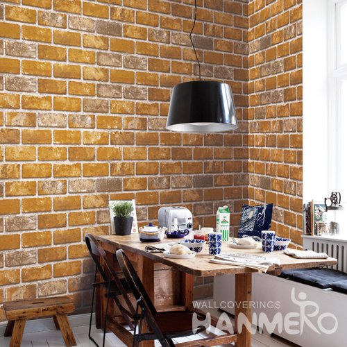 HANMERO Modern Yellow Embossed Vinyl Wall Paper Murals 0.53*10M/roll Home Decor