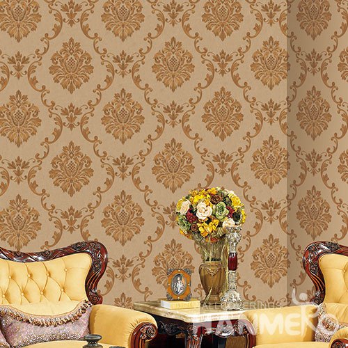 HANMERO Modern Tawny Embossed Vinyl Wall Paper Murals 0.53*10M/roll Home Decor