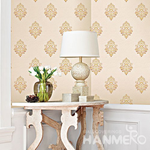 HANMERO Modern Buff Embossed Vinyl Wall Paper Murals 0.53*10M/roll Home Decor