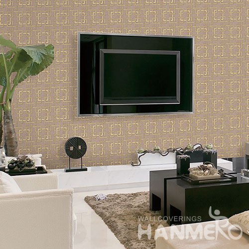 HANMERO Modern Buff Embossed Vinyl Wall Paper Murals 0.53*10M/roll Home Decor