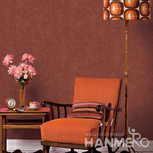 HANMERO Modern Brown Embossed Vinyl Wall Paper Murals 0.53*10M/roll Home Decor