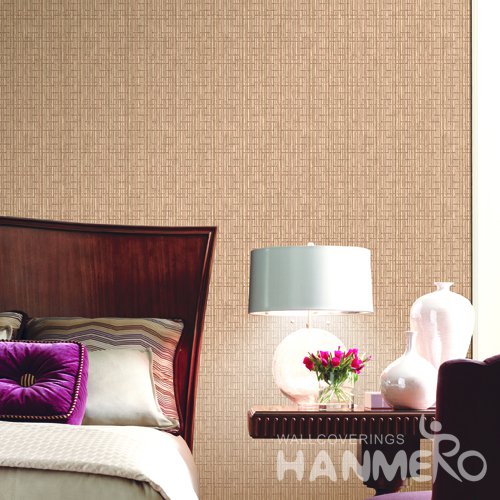 HANMERO Modern Brown Embossed Vinyl Wall Paper Murals 0.53*10M/roll Home Decor