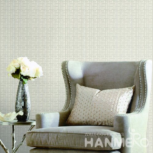 HANMERO Modern Grey Embossed Vinyl Wall Paper Murals 0.53*10M/roll Home Decor