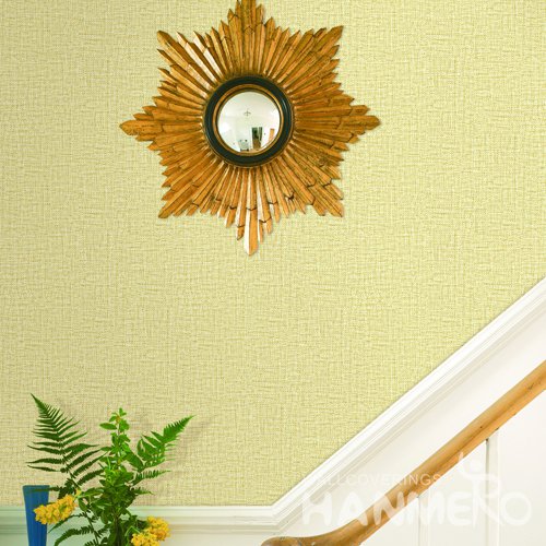 HANMERO Modern Yellow Embossed Vinyl Wall Paper Murals 0.53*10M/roll Home Decor