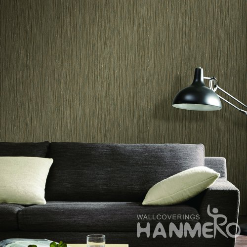 HANMERO Modern Brown Embossed Vinyl Wall Paper Murals 0.53*10M/roll Home Decor