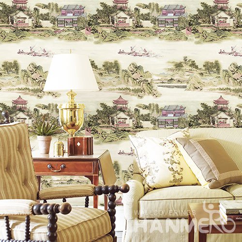 HANMERO Retro White Embossed Vinyl Wall Paper Murals 0.53*10M/roll Home Decor