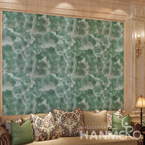 HANMERO Modern Green Printed PVC Waterproof MCM Wallpaper 0.686*10M/Roll Home Decor