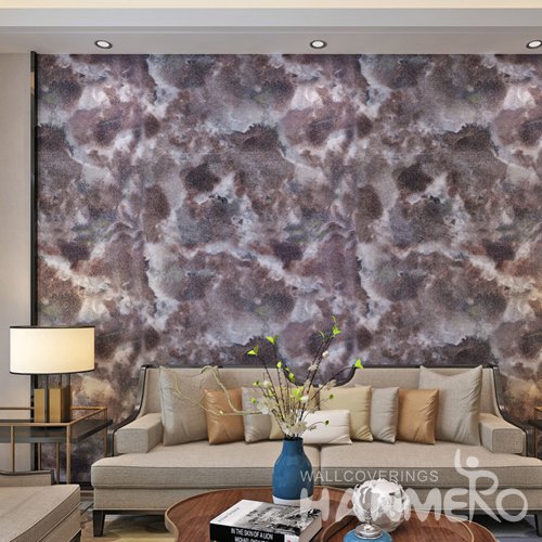 HANMERO Modern Brown Printed PVC Waterproof MCM Wallpaper 0.686*10M/Roll Home Decor