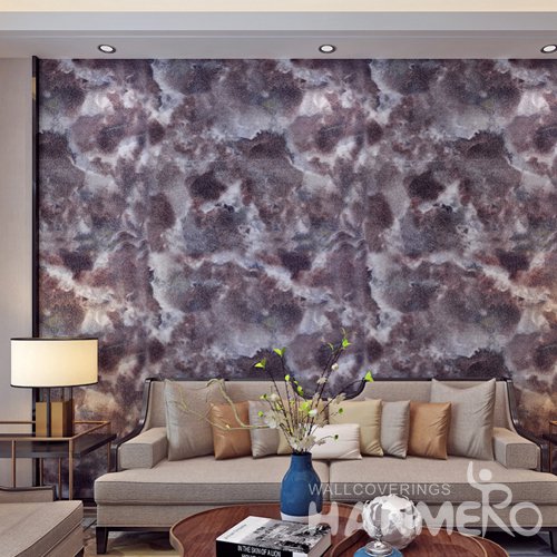 HANMERO Modern Purple Printed PVC Waterproof MCM Wallpaper 0.686*10M/Roll Home Decor