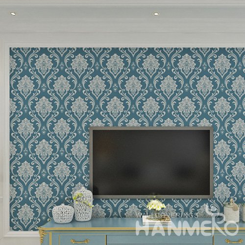 HANMERO European Floral Embossed Vinyl Wall Paper Murals 0.53*10M/Roll Home Decor