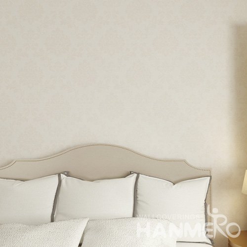 HANMERO European Pale yellow Embossed Vinyl Wall Paper Murals 0.53*10M/Roll Home Decor