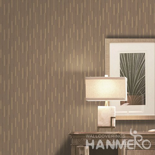 HANMERO Modern Brown Embossed Vinyl Wall Paper Murals 0.53*10M/Roll Home Decor