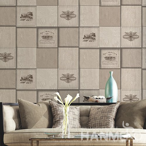 Hanmero Modern 3D Brick Embossed PVC Wallpaper 0.53*10M/Roll Interior Home