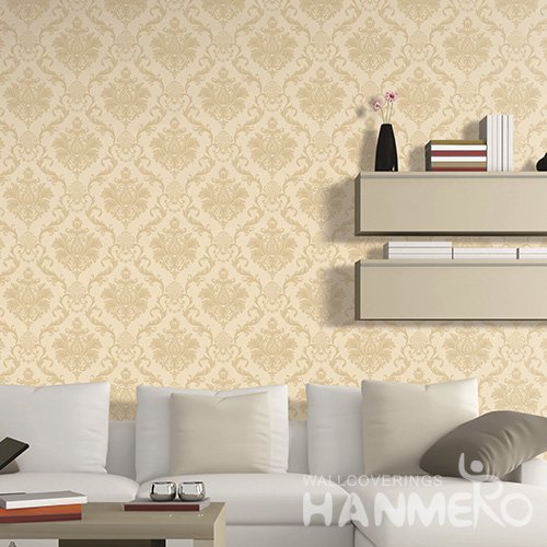 HANMERO European Gold Embossed Vinyl Wall Paper Murals 0.53*10M/Roll Home Decor