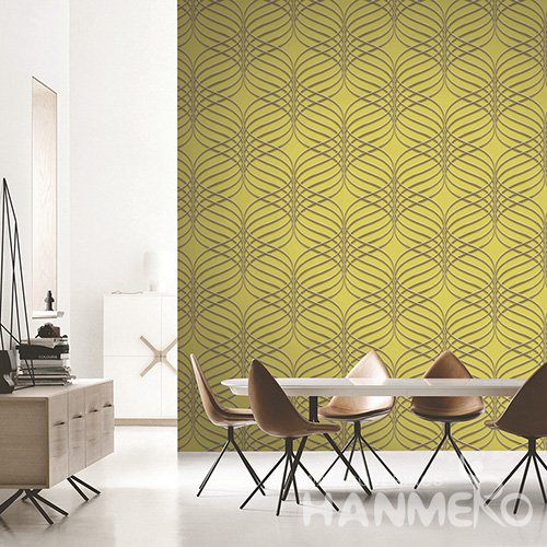 Hanmero Modern 3D Curve Waved Embossed PVC Wallpaper 0.53*10M/Roll Interior Home