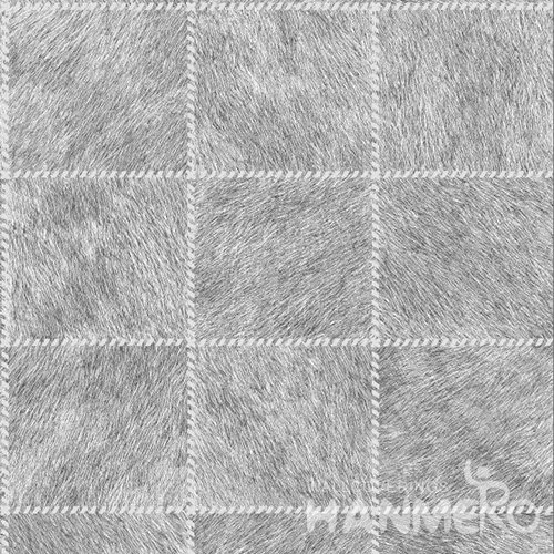 HANMERO PVC Plaids Grey Modern Embossed Wallpaper 0.53*10M/Roll For Interior Room