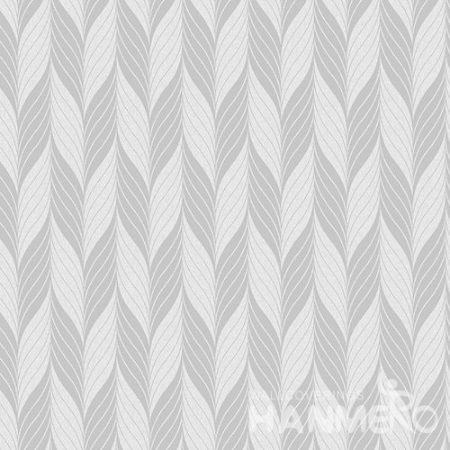 HANMERO PVC Leaf Silver Modern Embossed Wallpaper 0.53*10M/Roll For Interior Room