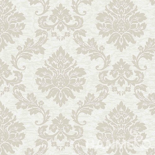 HANMERO PVC Floral Beige European Embossed Wallpaper 0.53*10M/Roll For Interior Room