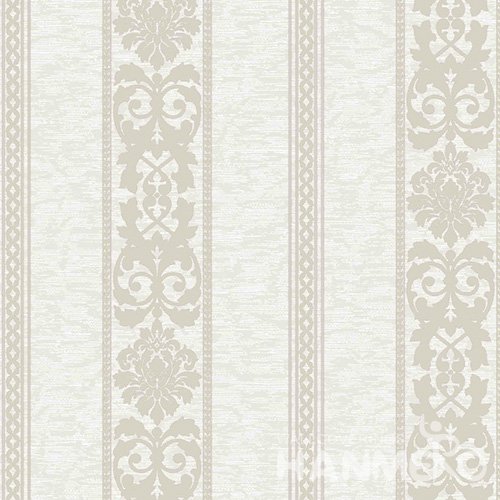 HANMERO PVC Floral Beige European Embossed Wallpaper 0.53*10M/Roll For Interior Room