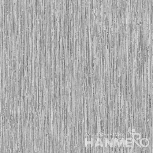 HANMERO PVC Solid Grey Modern Embossed Wallpaper 0.53*10M/Roll For Interior Room