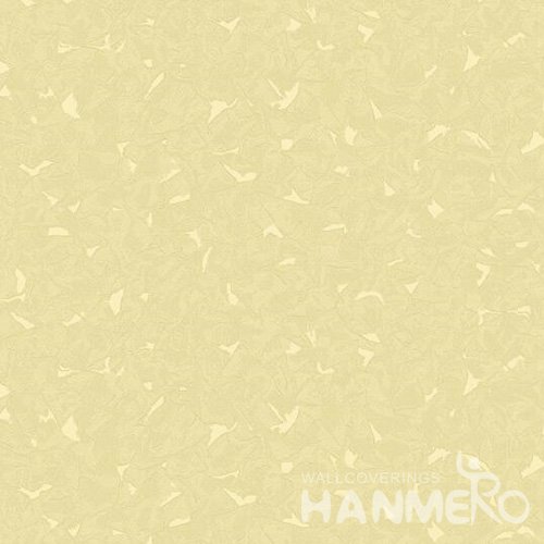 HANMERO PVC Yellow Modern Style Embossed Wallpaper 0.53*10M/Roll For Interior Room
