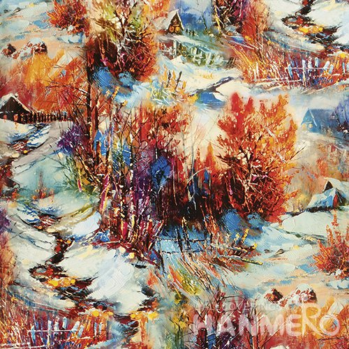HANMERO European Scenery Multicolor PVC Inhibit Foaming Wallpaper Decoration For Wall