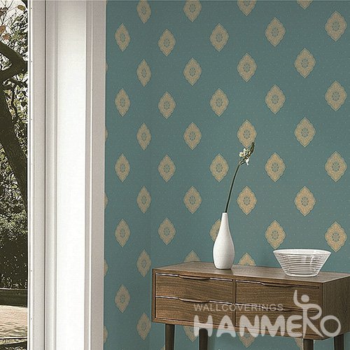 HANMERO Wall Decoration European PVC Foam Floral Green Room Interior Wallpaper