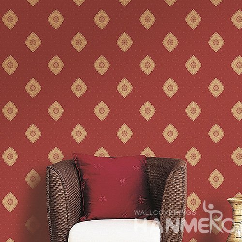 HANMERO Wall Decoration European PVC Foam Floral Red Room Interior Wallpaper