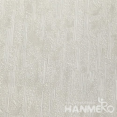 HANMERO European Deep Embossed PVC Cream Crack Wallpaper 580g 0.53*10M/Roll