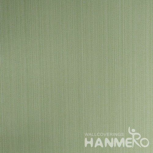 HANMERO Modern Embossed Green Vinyl Wallpaper With Solid For Interior Wall
