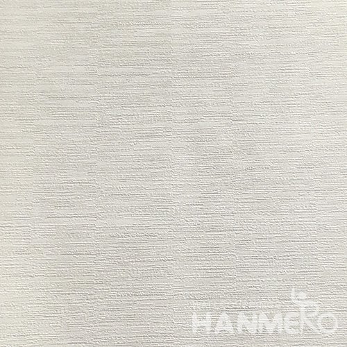 HANMERO Modern Deep Embossed PVC Cream Solid Wallpaper 580g 0.53*10M/Roll