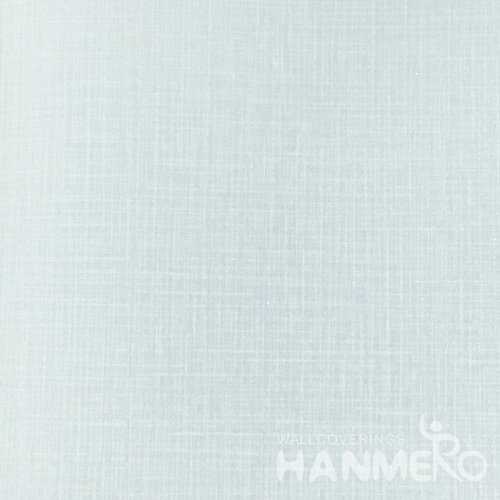 HANMERO Modern Solid Blue Color PVC Interior Wallpaper Decorative Embossed