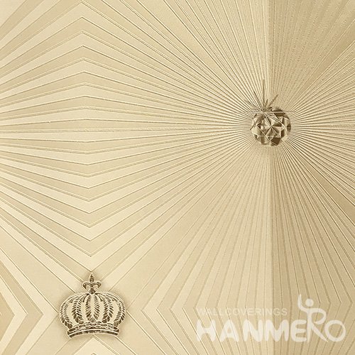 HANMERO 3D PVC Modern Yellow Wallpaper Geometric  0.53*10M/Roll For Home Room Decor