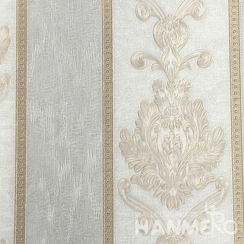 HANMERO European Vinyl Embossed Floral Blue Wallpaper For Bedding Living Room