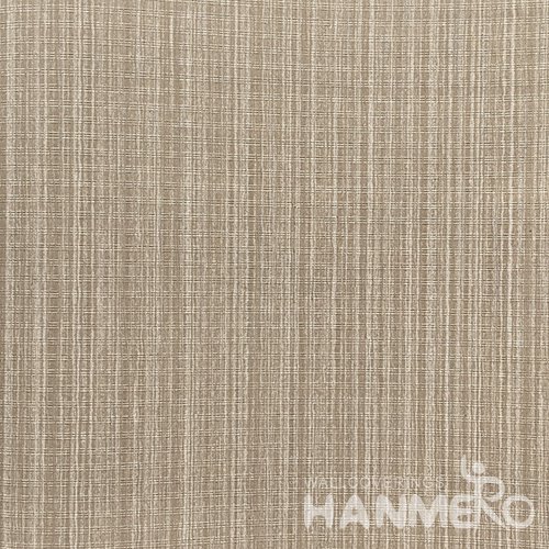 HANMERO Modern  0.53*10M/Roll PVC Wallpaper With Brown Solid Embossed Surface