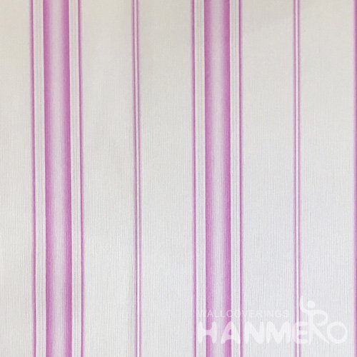 HANMERO Italian Design Modern 1.06*15.6M/Roll Korean Stripes PVC Pink Wallpaper