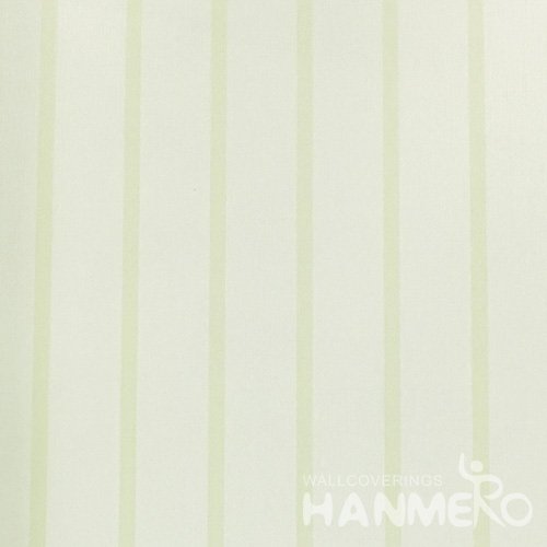 HANMERO Italian Design Modern 1.06*15.6M/Roll Korean Stripes PVC Green Wallpaper