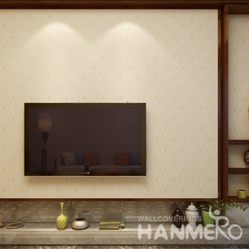 HANMERO Embossed Modern Geometric Red PVC Wallpaper For Home Interior Decoration